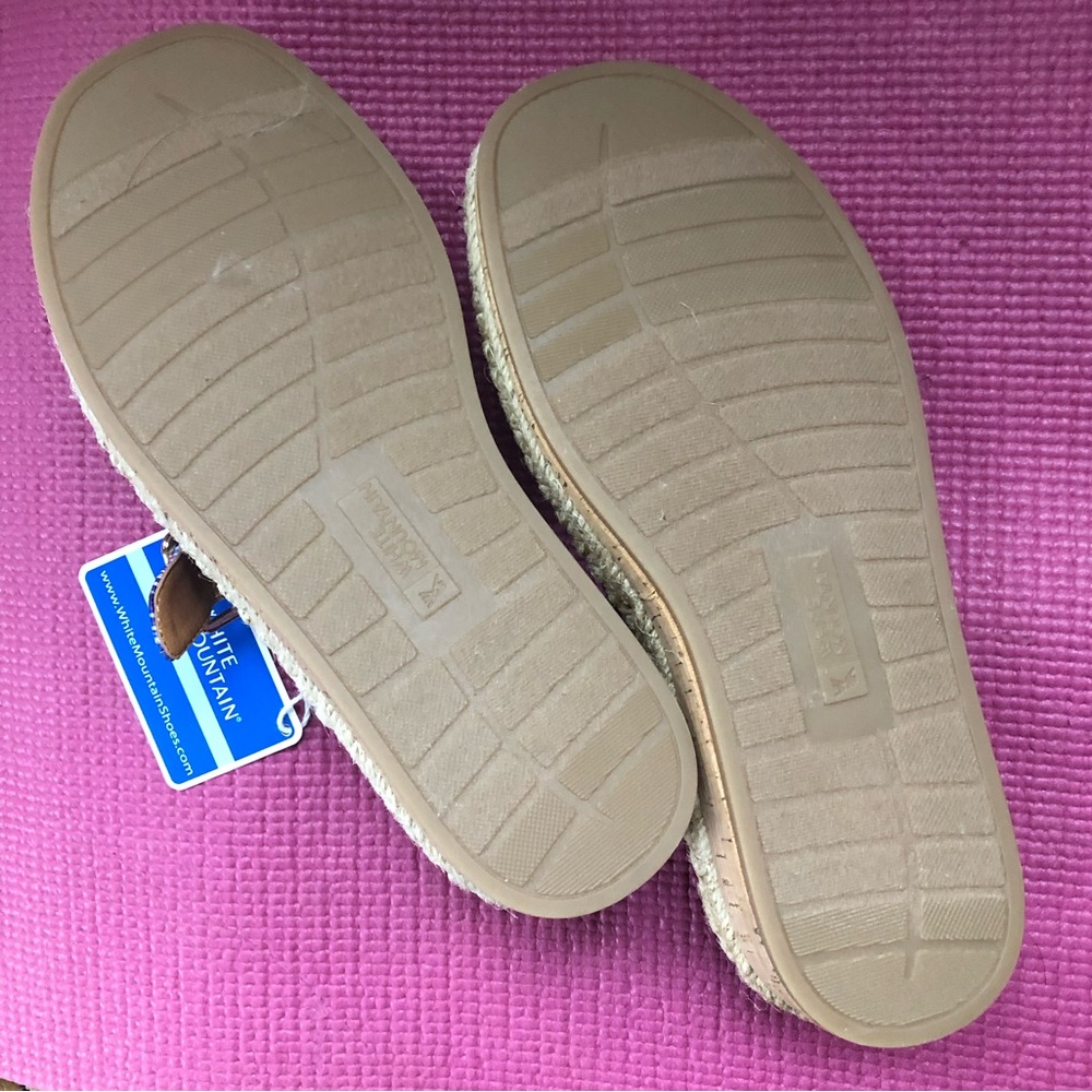 White Mountain | Double Strap Espadrille Cork Wedge Sandals ๐ธ - Picture 8 of 15